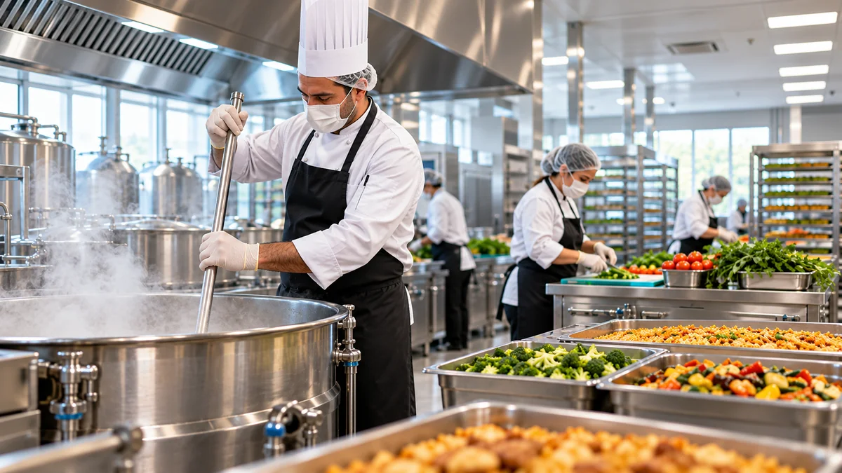 Öznur Yemek profesyonel üretim mutfağı